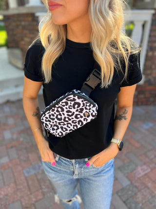 White Leopard Bum Bag