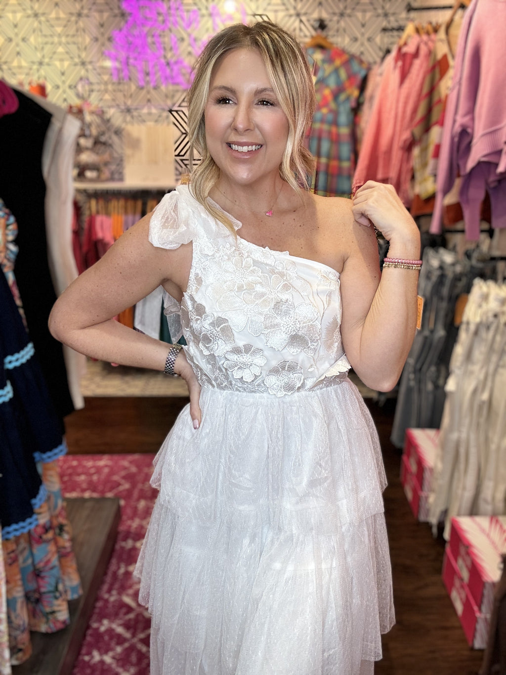 enchanted garden midi dress Enchanted Garden Ivory Floral Midi Dress – Shop Stevies Boutique