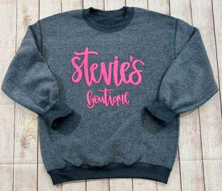 Stevie’s Boutique Puff Inside Out Sweatshirt