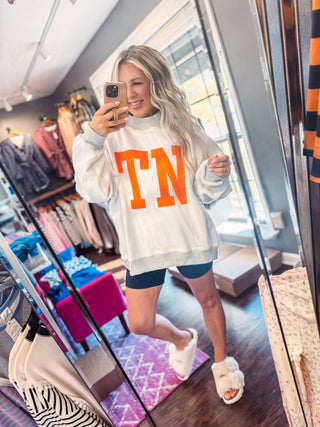 TN/Tennessee Reversible Mockneck Sweatshirt