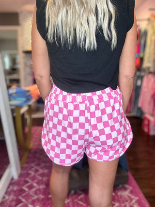 Stevie’s Pink Checkered Miracle Shorts