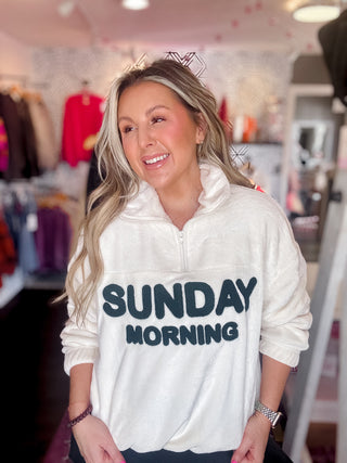 Sunday Morning Half-Zip Pullover Sweatshirt