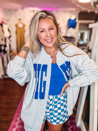 Tigers Ash Grey Cardigan Sweatshirt