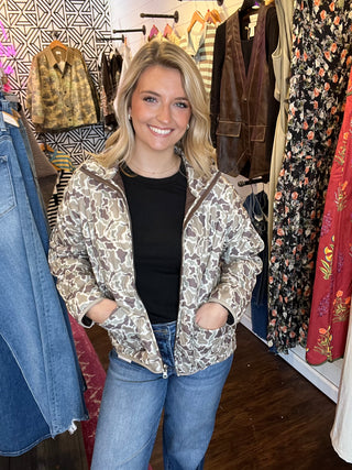 Cozy Cloud Jacket In Duck Camo