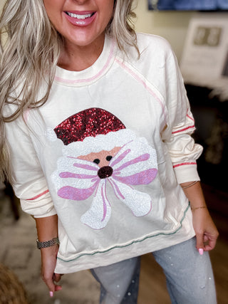 Santa Bow Sweater