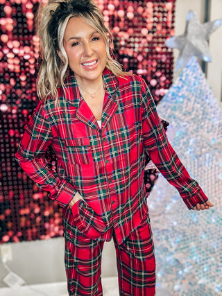 Perfect Day Cotton Christmas Plaid Pajama Set