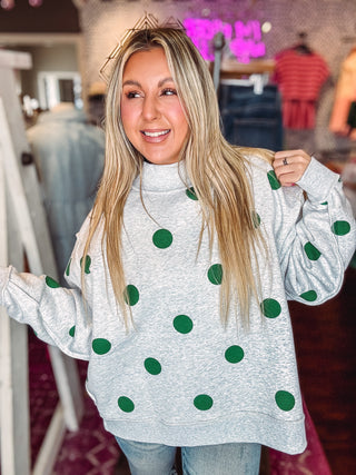 LUCKY Reversible Mock Neck Sweatshirt