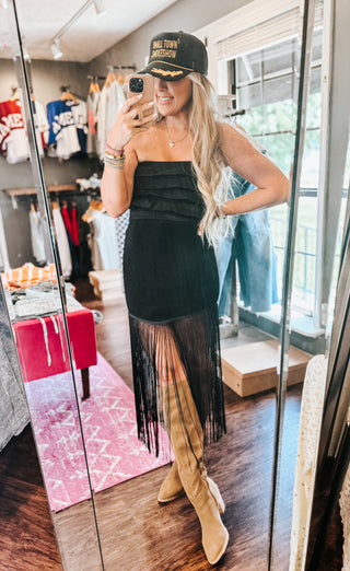The Festival Fringe Skirt - Black