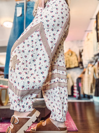 POL Star Patchwork Jogger Pants