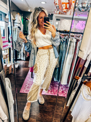 Folklore Lounge Pants Caramel Multi