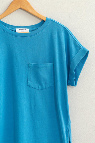 Effortlessly Stylish Blue T-shirt Dress