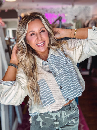 POL Upgrade Your Jacket Game Oversized Shacket