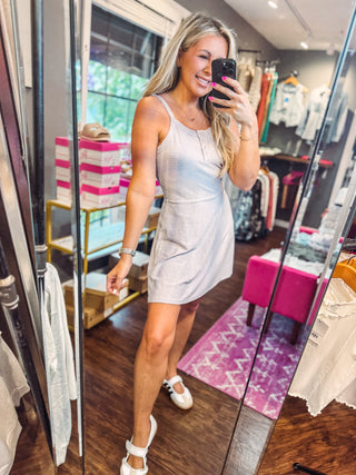Lavender Haze Active Romper Dress
