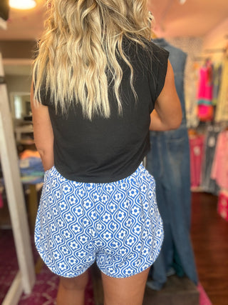 Stevie’s Blue Floral Miracle Shorts