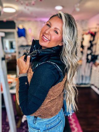 Sherpa Pu Puffer Vest