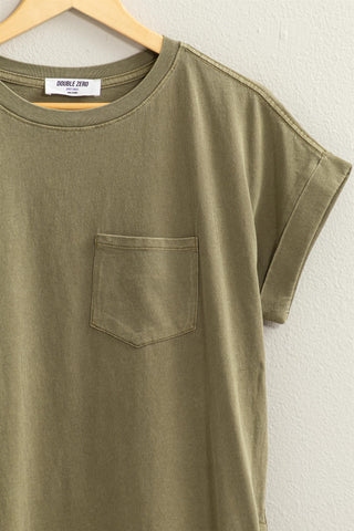 Effortlessly Stylish Moss T-shirt Dress