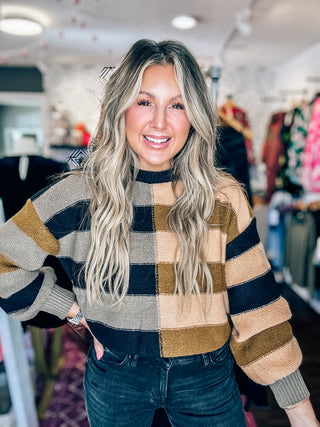 Sweater Weather Stripe Knit Top