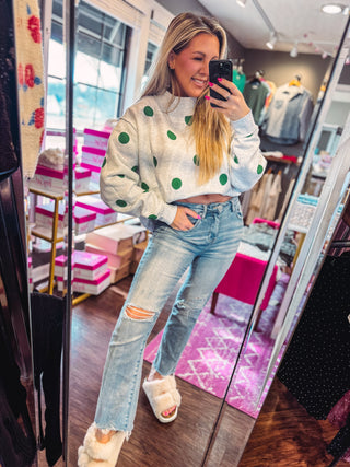 LUCKY Reversible Mock Neck Sweatshirt