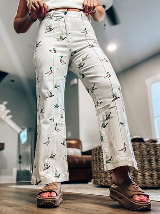 Mallard Duck Wide Leg Denim