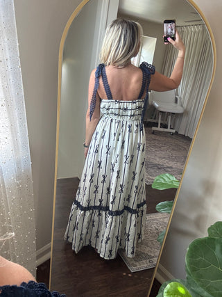 Midnight Bow Maxi Dress