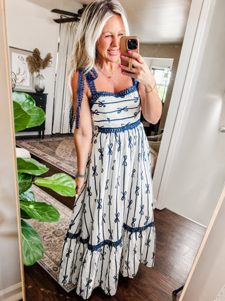 Midnight Bow Maxi Dress