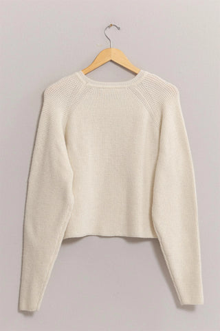 Look Your Best Cream Oversized Sweater