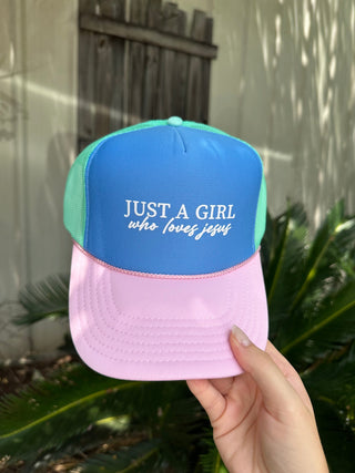 Just A Girl Who Loves Jesus Multi-Trucker Hat