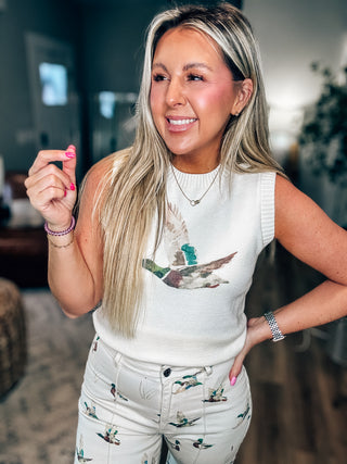 Mallard Duck Sweater Tank