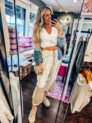 Folklore Lounge Pants Caramel Multi