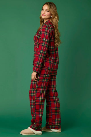 Perfect Day Cotton Christmas Plaid Pajama Set