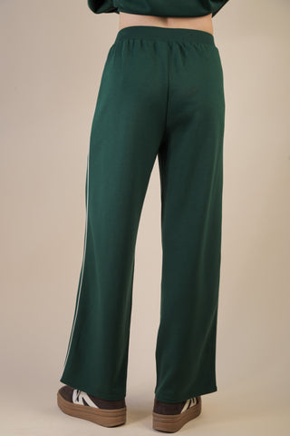 Sporty Chic Evergreen Relaxed Track Set