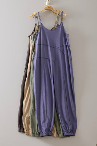Everyday Ease Lounge Jumpsuit-Blue