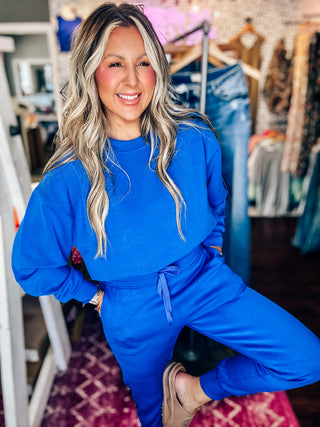 Sporty Chic Scuba Set -Royal Blue