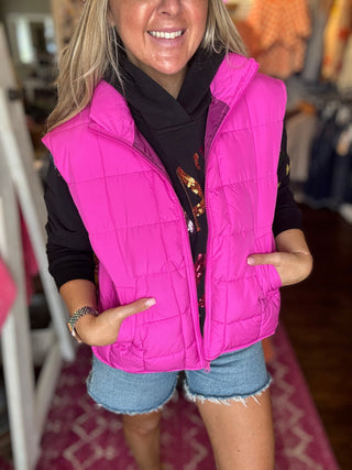 Keep The Chill Away Lightweight Puffer Vest