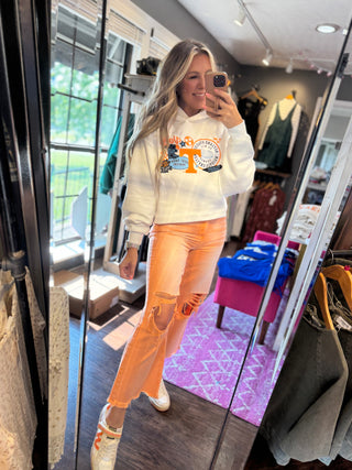 Tennessee® Layer Patch Luxe Crop Hoodie