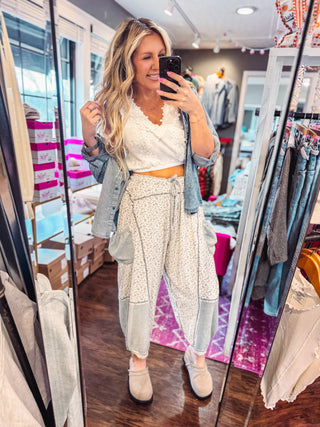 Folklore Lounge Pants Grey Multi