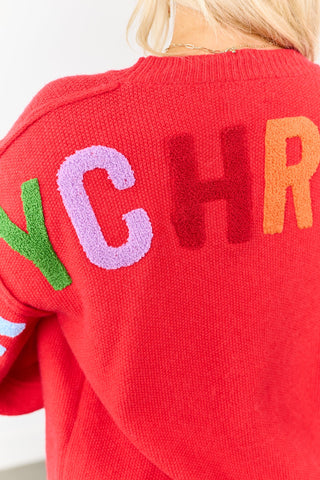 Ruby HO HO HO Multicolor Graphic Knit Sweater