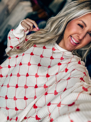 Nothing But Love Oversized Waffle Knit Top