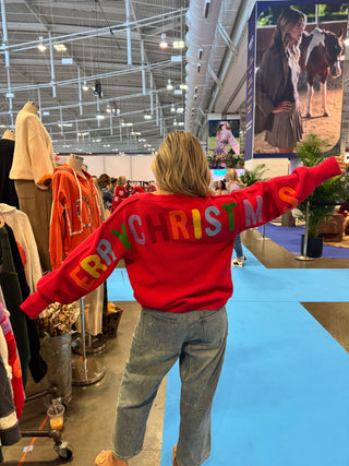 Ruby HO HO HO Multicolor Graphic Knit Sweater