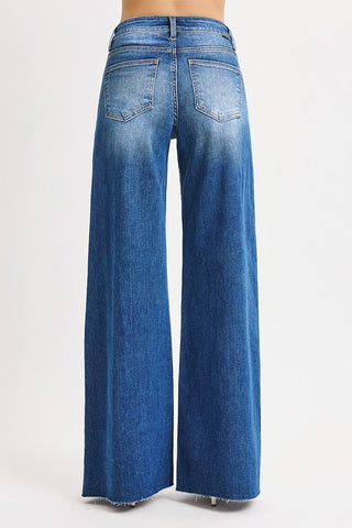 Risen Tummy Control Ankle Palazzo Jeans