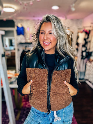 Sherpa Pu Puffer Vest