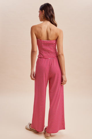 Boardwalk Babe Tube Top/Pant Set ❤️🤍