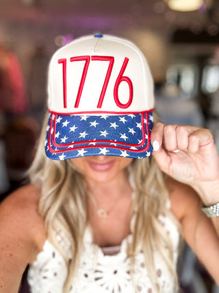 1776 Embroidered Canvas Trucker Hat
