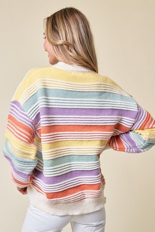 Over The Rainbow Stripe Sweater