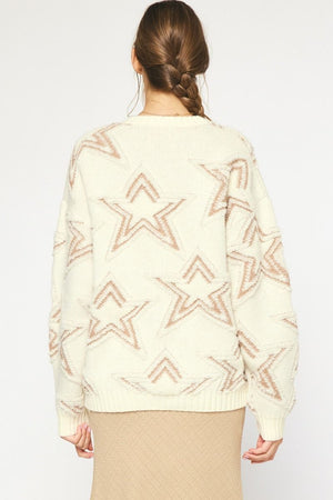 Seeing Stars Ivory Sweater