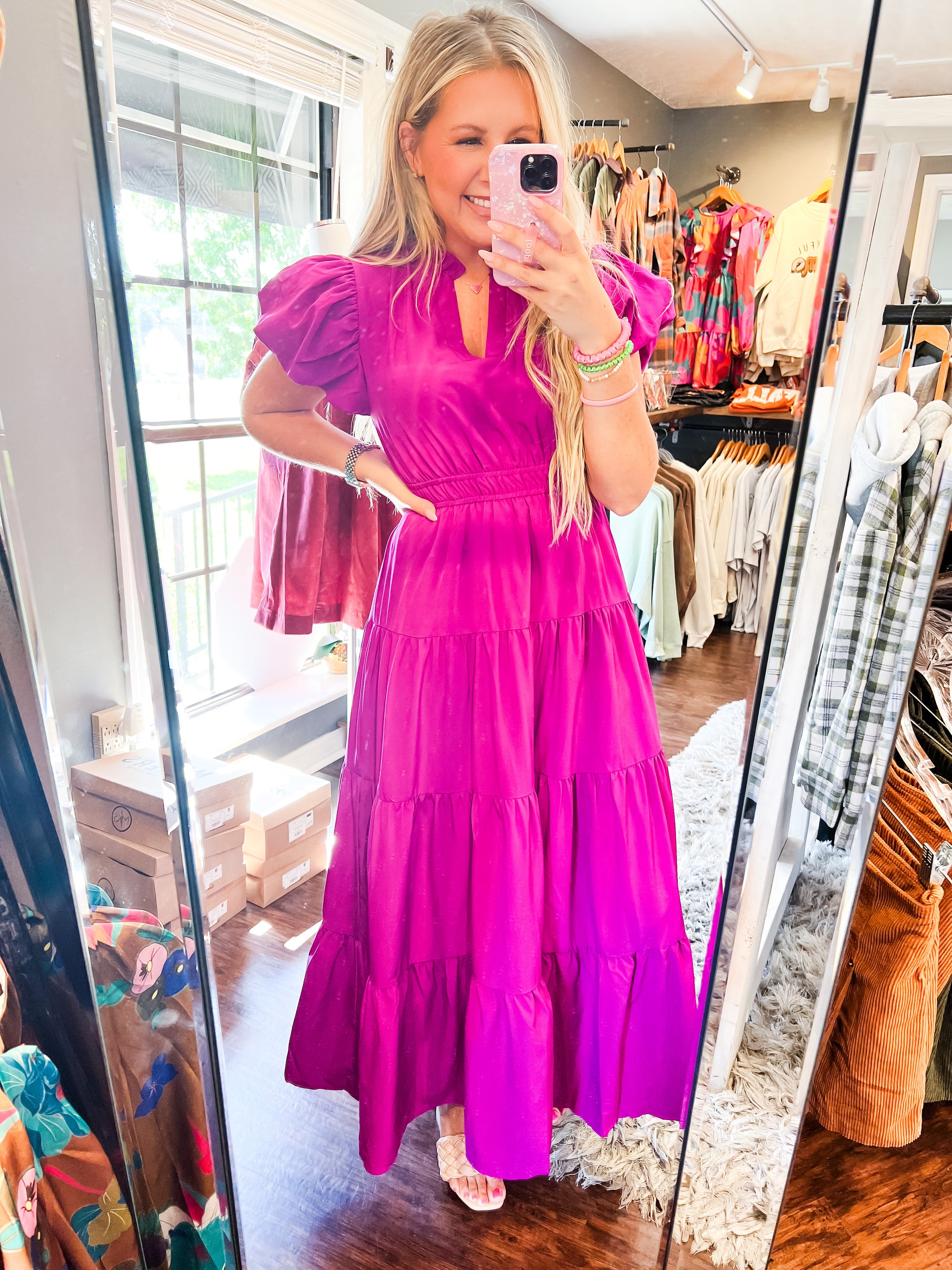 Make It Twirl Violet Maxi Dress