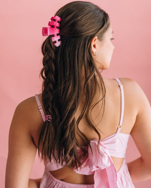 TELETIES Pink Ombré Hair Clip