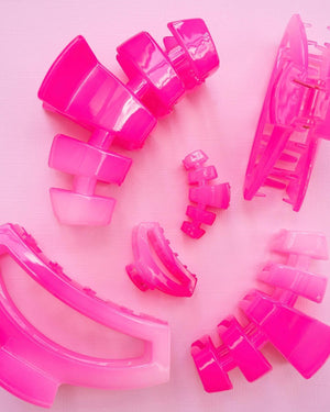 TELETIES Pink Ombré Hair Clip