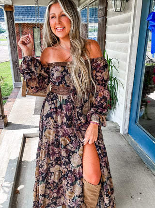 Fall Romantic Tiered Ruffle Maxi Dress