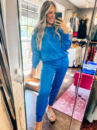 Sporty Chic Scuba Set -Royal Blue